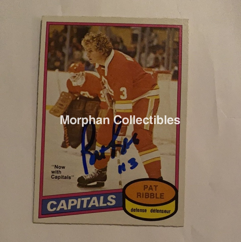 Pat Ribble - Autographed Card 1980-81 Opc