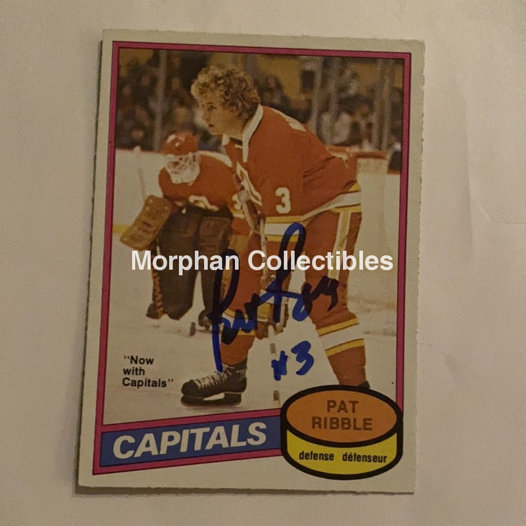 Pat Ribble - Autographed Card 1980-81 Opc