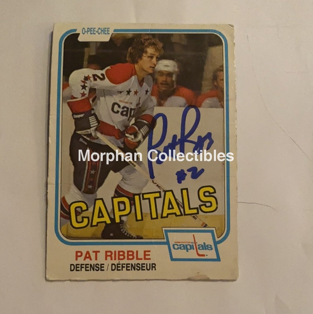 Pat Ribble - Autographed Card 1981-82 Opc