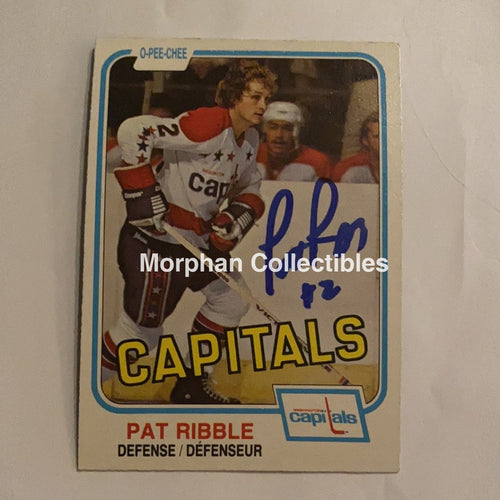 Pat Ribble - Autographed Card 1981-82 Opc