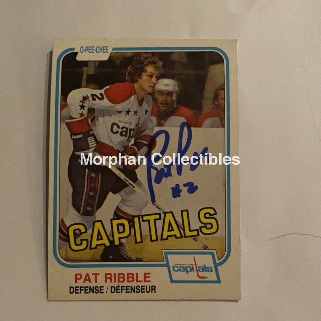 Pat Ribble - Autographed Card 1981-82 Opc