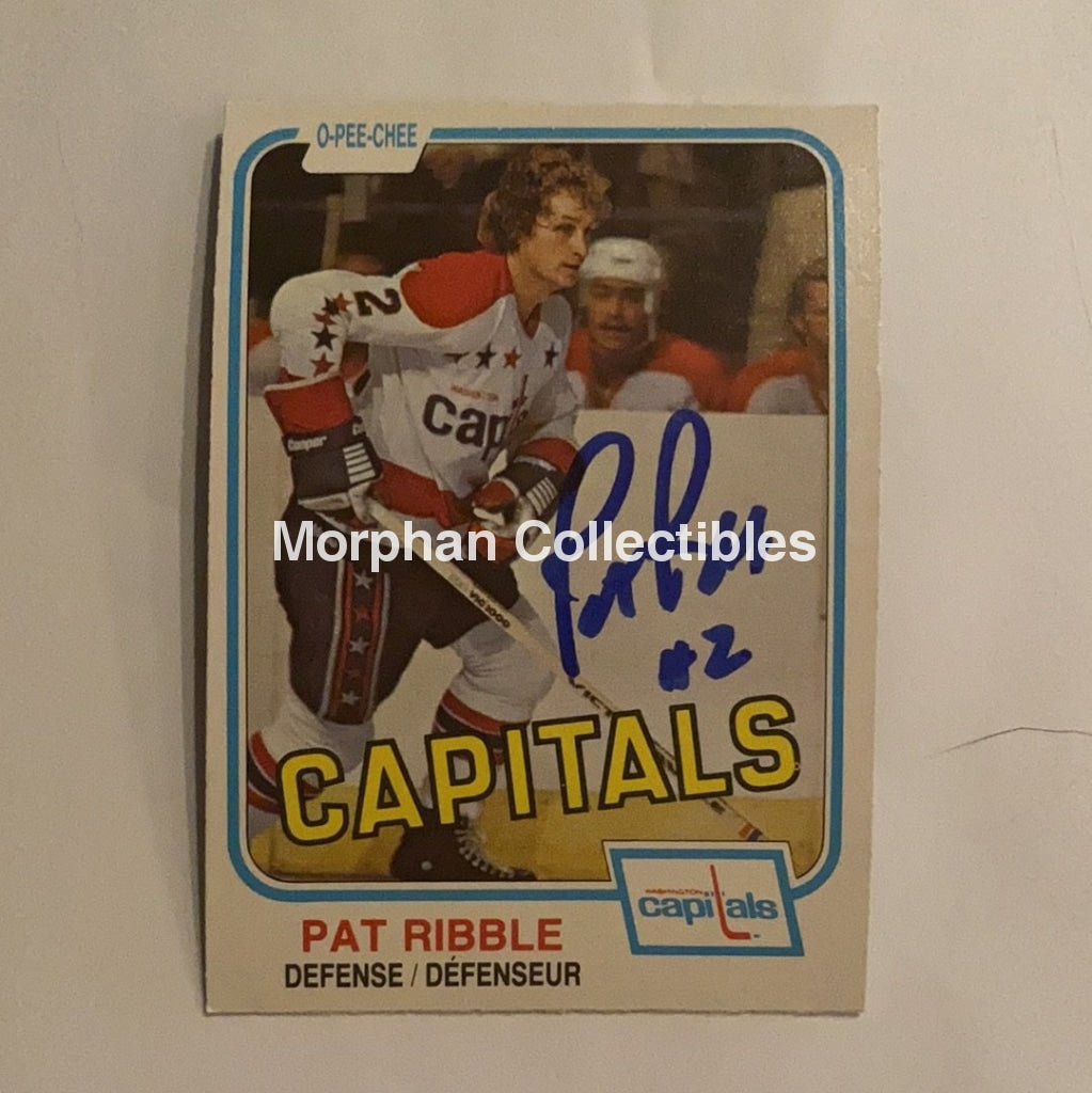 Pat Ribble - Autographed Card 1981-82 Opc