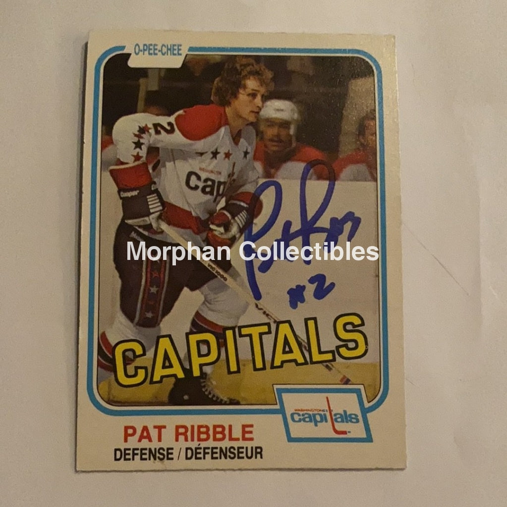 Pat Ribble - Autographed Card 1981-82 Opc