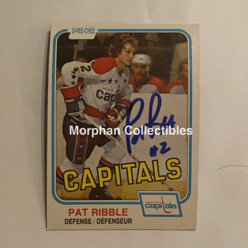 Pat Ribble - Autographed Card 1981-82 Opc