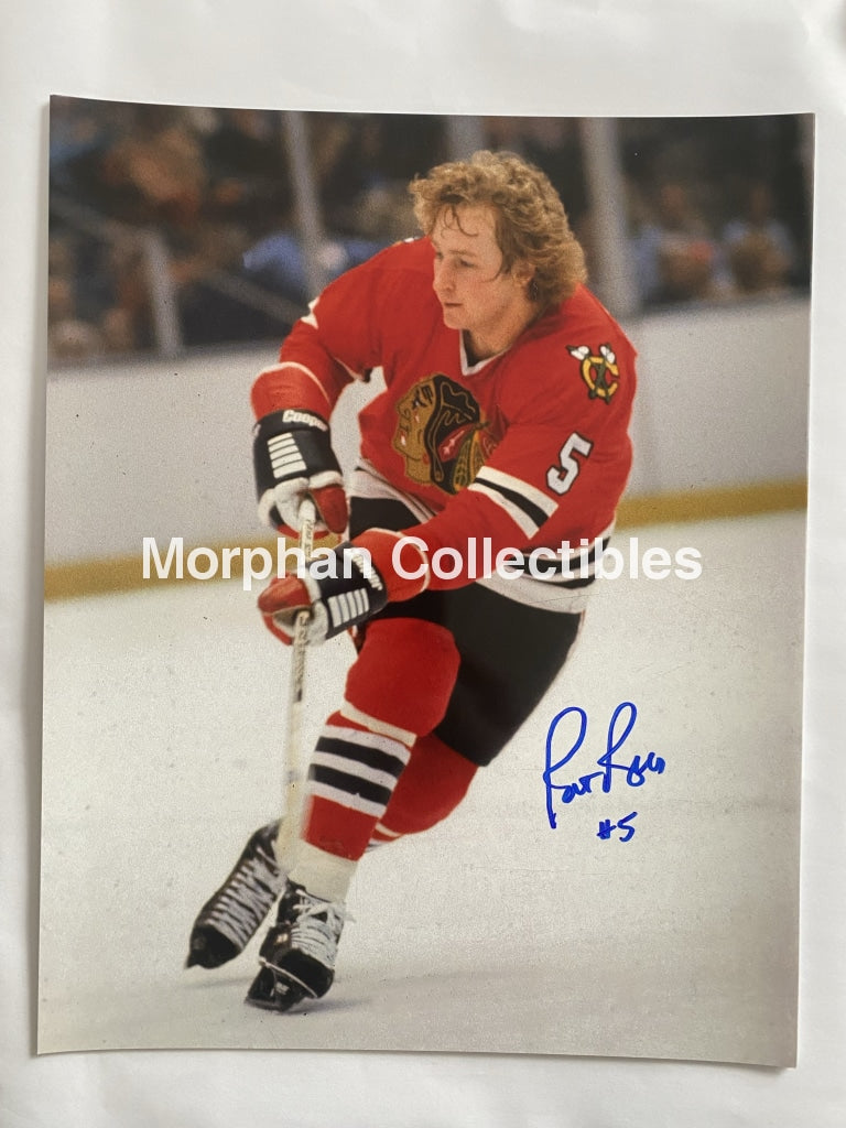 Pat Ribble - Autographed Chicago Blackhawks 8X10 Photo