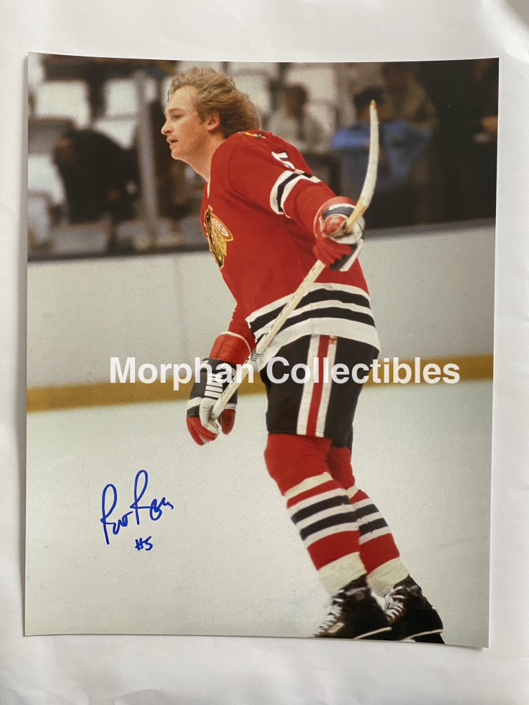 Pat Ribble - Autographed Chicago Blackhawks 8X10 Photo