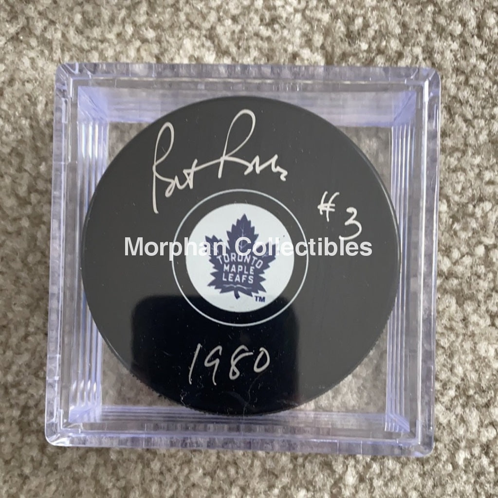 Pat Ribble - Autographed Toronto Maple Leafs Puck