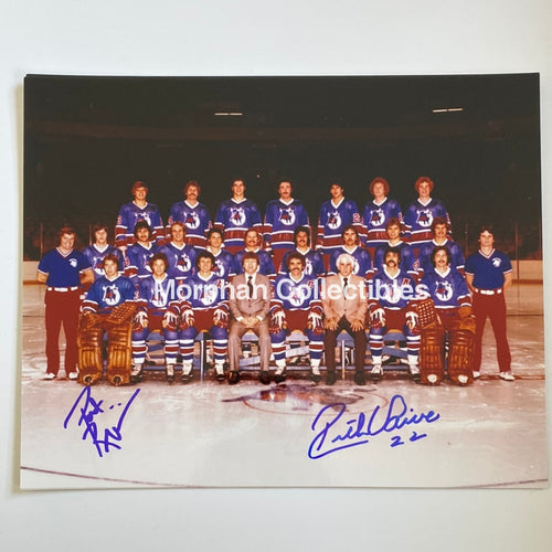 Pat Riggin And Rick Vaive - Autographed 8X10 Photo Belleville Bulls #2