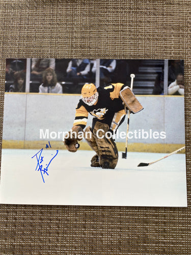 Pat Riggin - Autographed 8X10 Photo Pittsburg Penguins