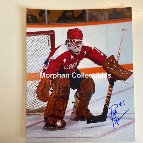 Pat Riggin - Autographed 8X10 Photo Washington Capitals