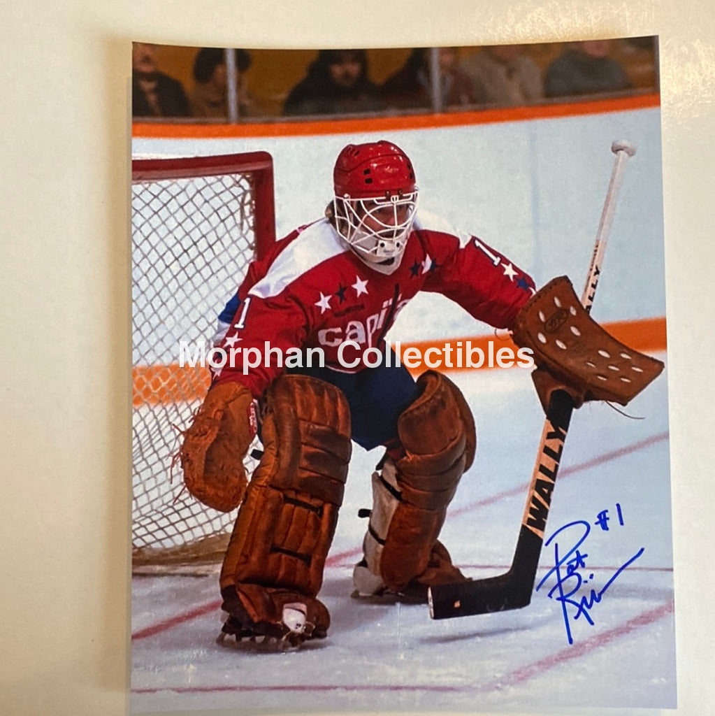 Pat Riggin - Autographed 8X10 Photo Washington Capitals