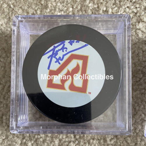 Pat Riggin- Autographed Atlanta Puck
