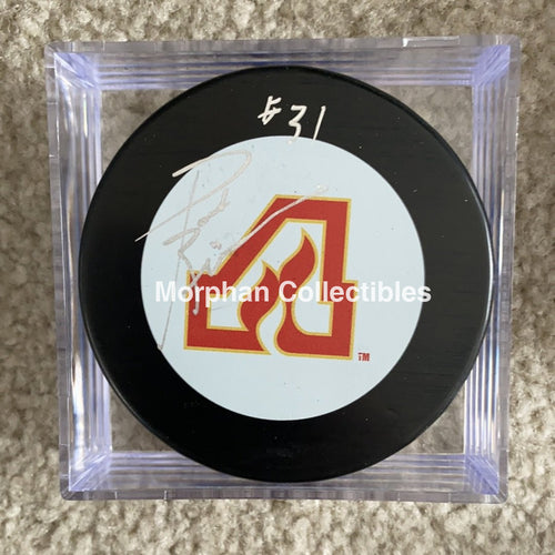 Pat Riggin- Autographed Atlanta Puck