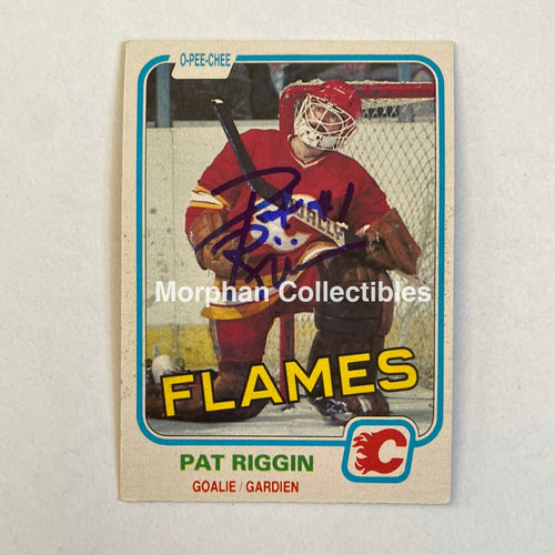 Pat Riggin - Autographed Card 1981/82 Opc