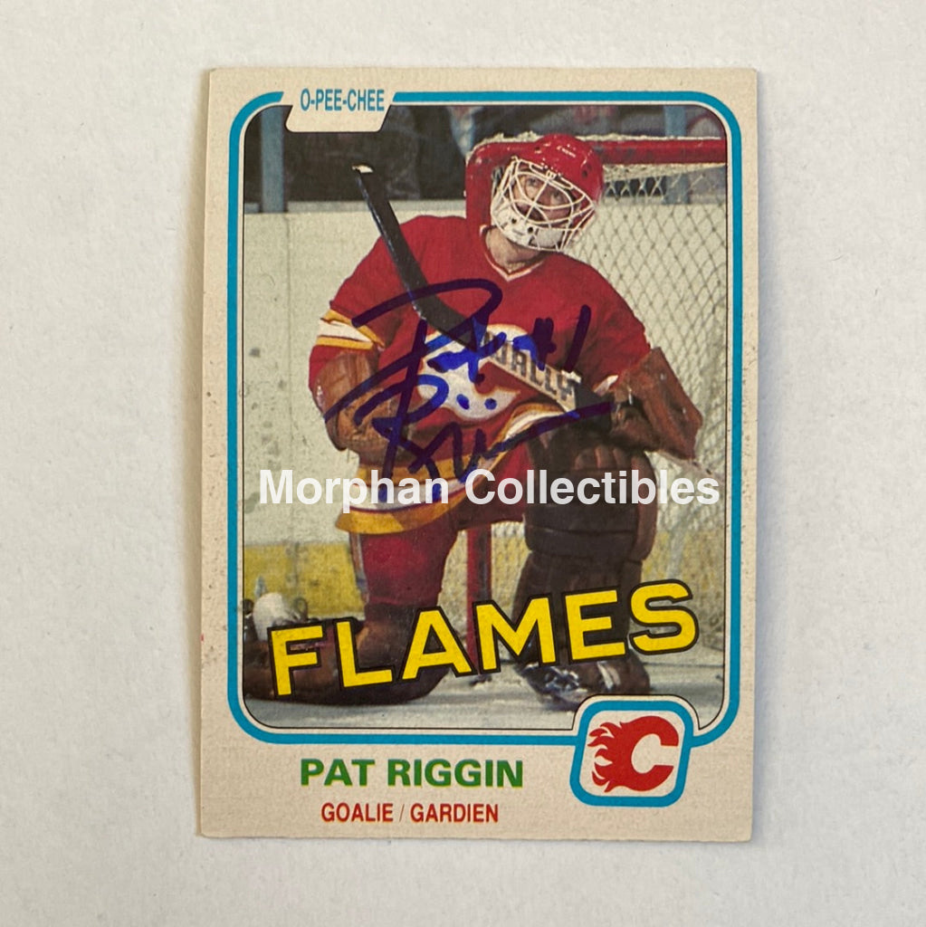 Pat Riggin - Autographed Card 1981/82 Opc