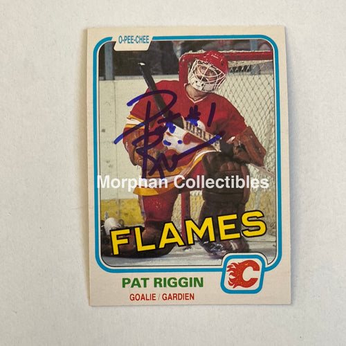 Pat Riggin - Autographed Card 1981/82 Opc