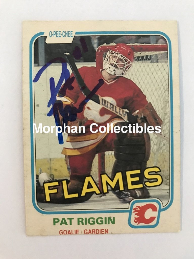 Pat Riggin - Opc And Topps Autographed Cards 1981/82 #1 Card