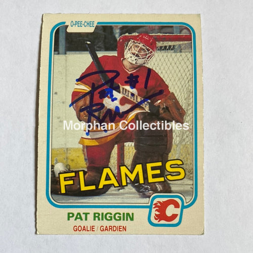 Pat Riggin - Autographed Card 1981/82 Opc