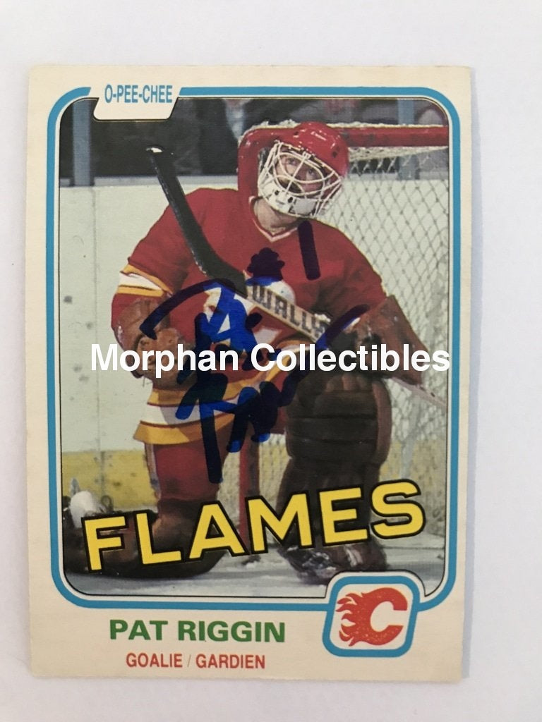 Pat Riggin - Opc And Topps Autographed Cards 1981/82 #2 Card