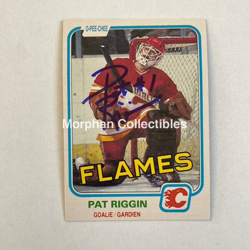 Pat Riggin - Autographed Card 1981/82 Opc