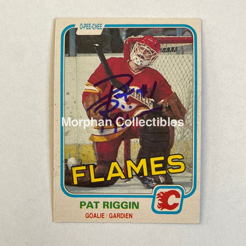 Pat Riggin - Autographed Card 1981/82 Opc