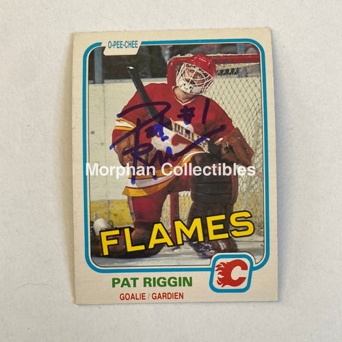 Pat Riggin - Autographed Card 1981/82 Opc