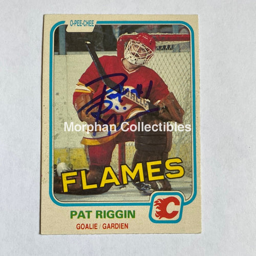 Pat Riggin - Autographed Card 1981/82 Opc