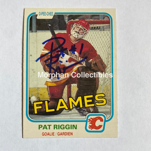 Pat Riggin - Autographed Card 1981/82 Opc