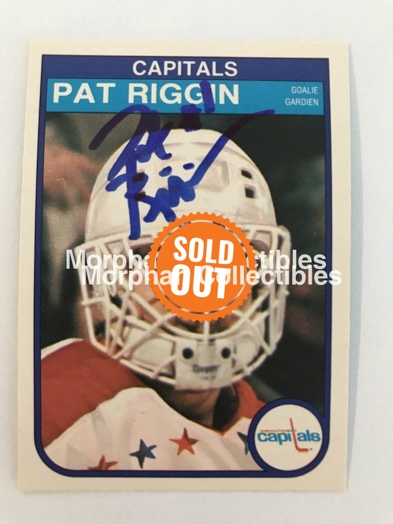 Pat Riggin - Opc And Topps Autographed Cards 1982/83 #1 Card