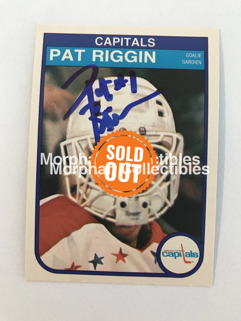 Pat Riggin - Opc And Topps Autographed Cards 1982/83 #4 Card