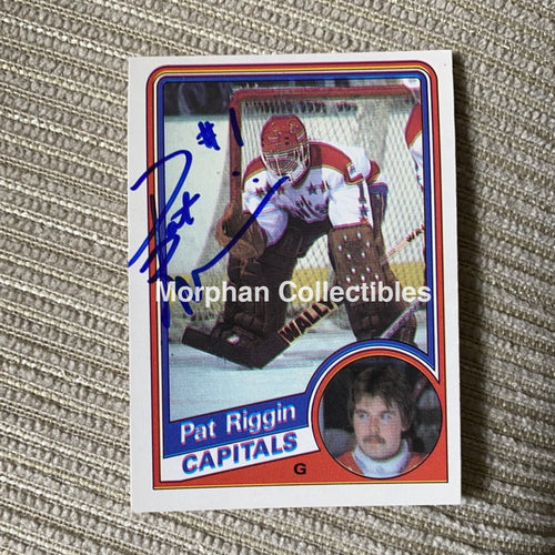 Pat Riggin - Autographed Card 1984/85 Opc #1
