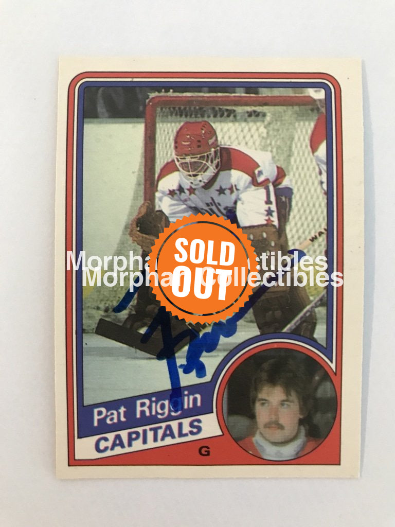 Pat Riggin - Opc And Topps Autographed Cards 1984/85 #3 Card
