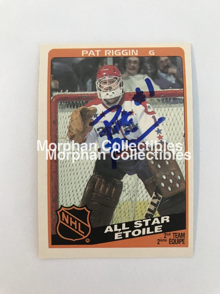 Pat Riggin - Opc And Topps Autographed Cards 1984/85 All Star #2 Card