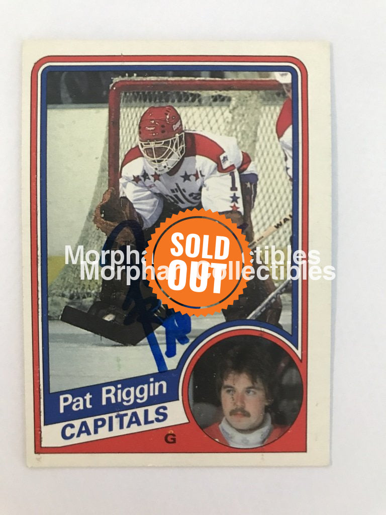 Pat Riggin - Opc And Topps Autographed Cards 1984/85 #7 Card