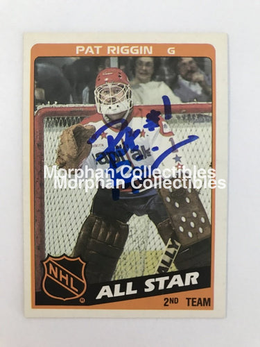Pat Riggin - Opc And Topps Autographed Cards 1984/85 All Star Card