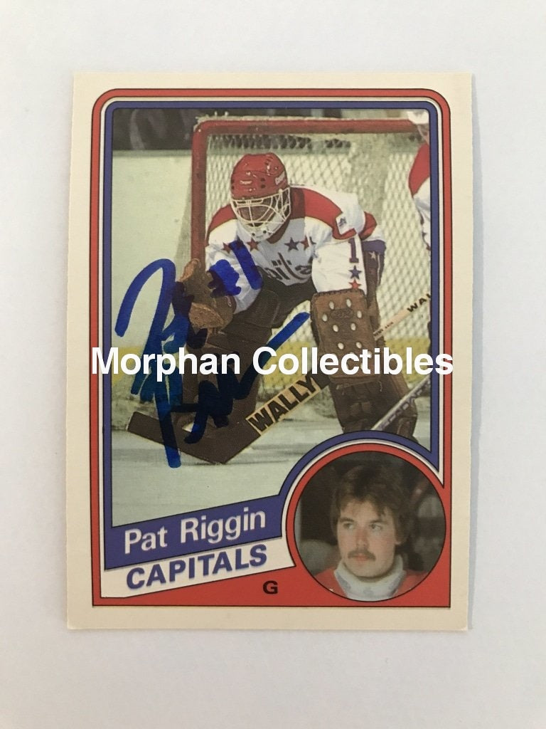 Pat Riggin - Opc And Topps Autographed Cards 1984/85 Card