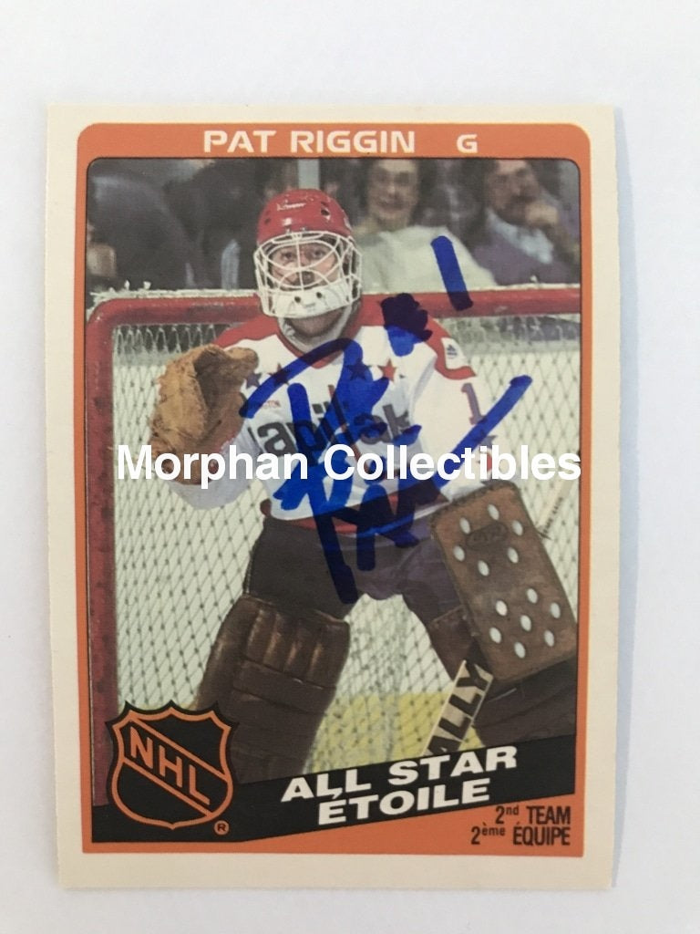 Pat Riggin - Opc And Topps Autographed Cards 1984/85 All Star #3 Card