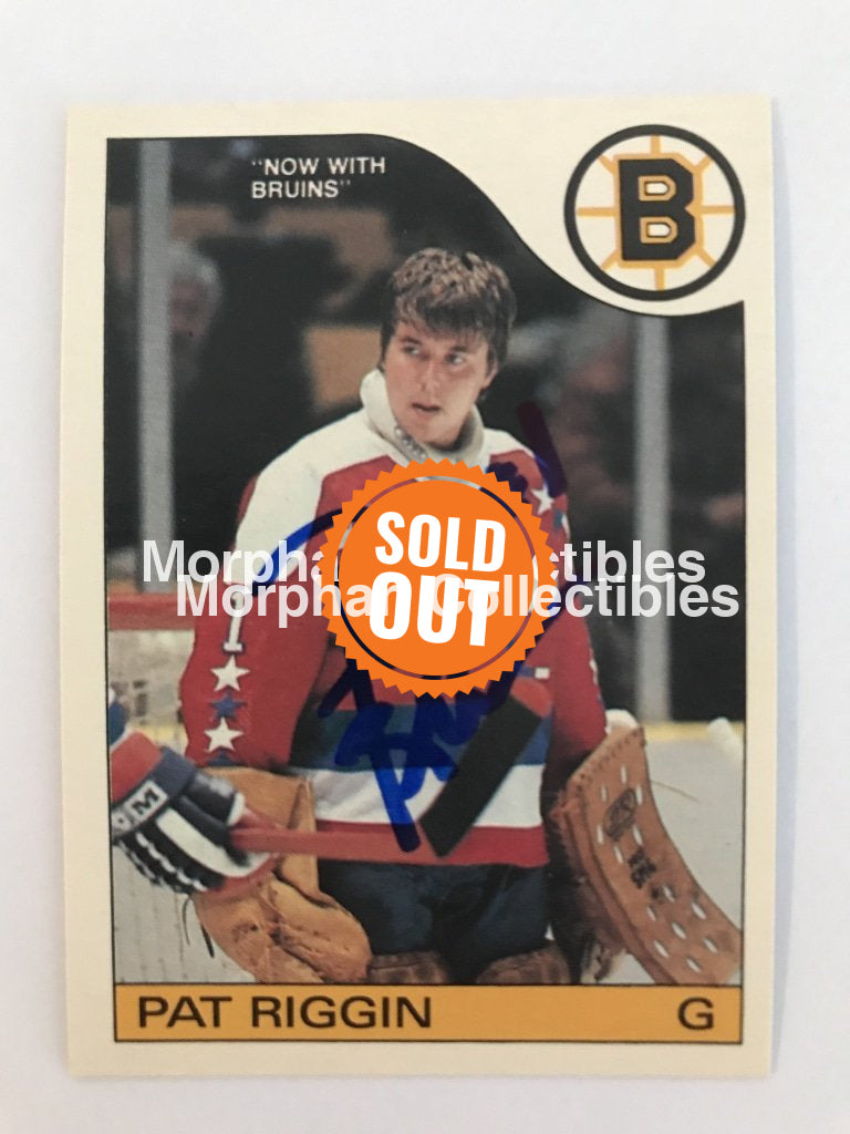 Pat Riggin - Opc And Topps Autographed Cards 1985/86 #1 Card