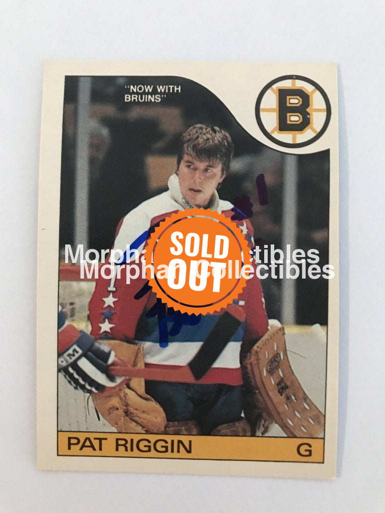 Pat Riggin - Opc And Topps Autographed Cards 1985/86 #2 Card