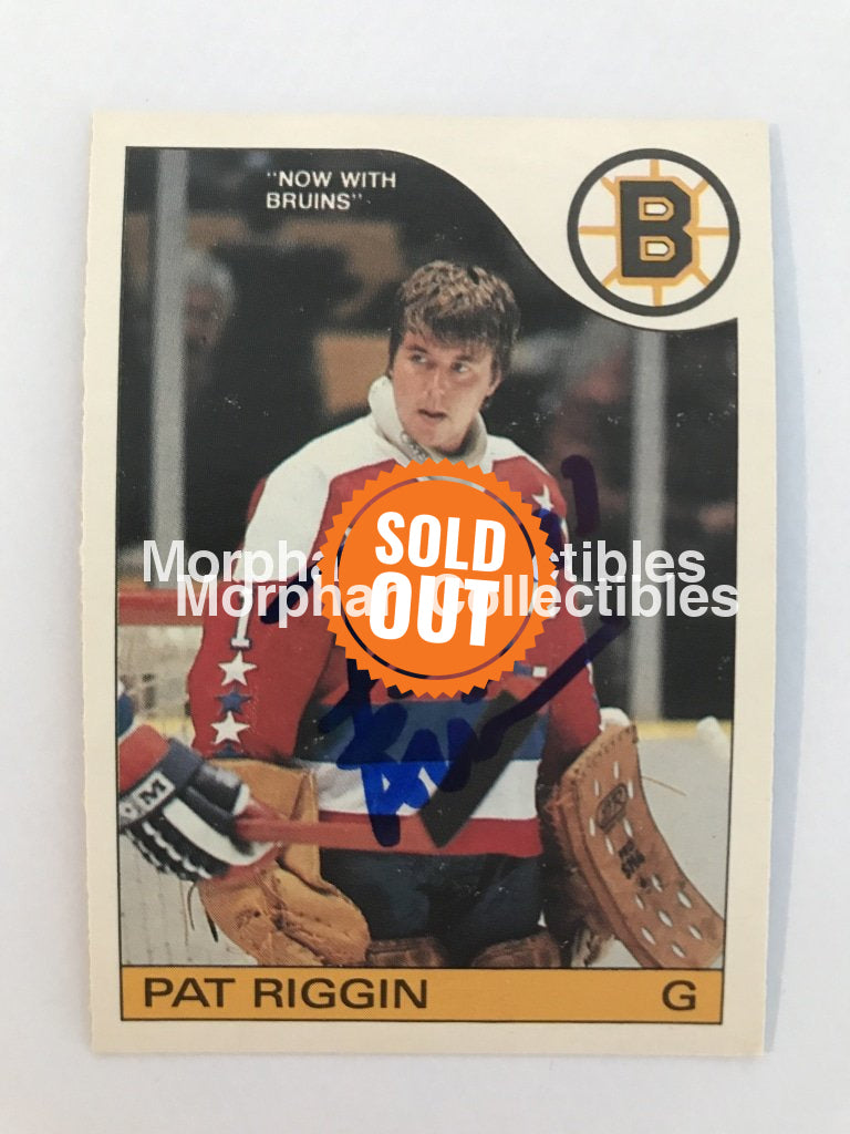 Pat Riggin - Opc And Topps Autographed Cards 1985/86 #3 Card