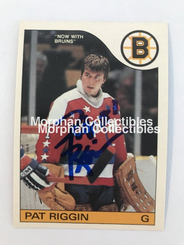 Pat Riggin - Opc And Topps Autographed Cards 1985/86 #4 Card
