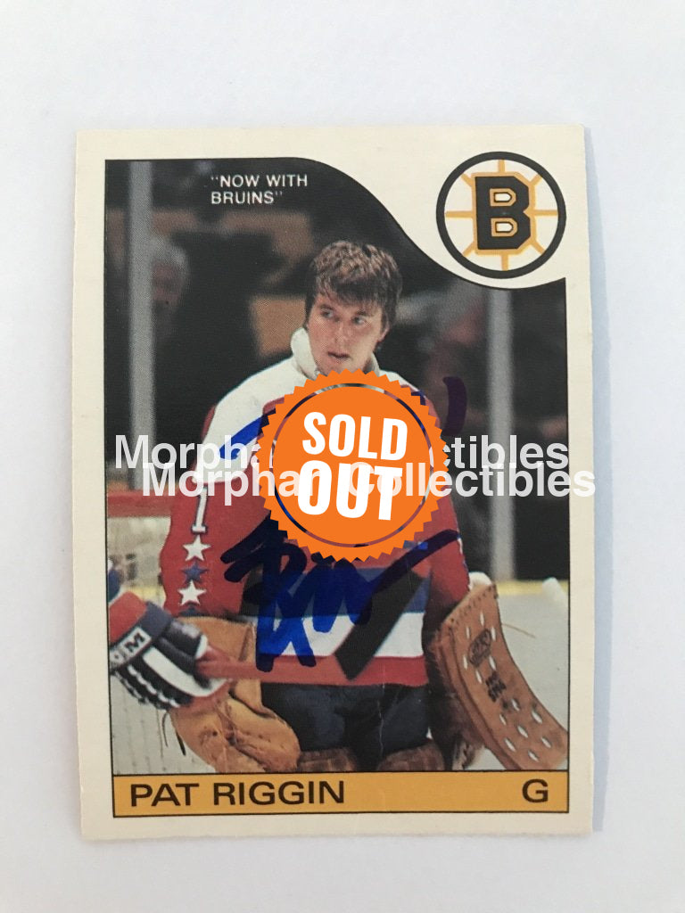 Pat Riggin - Opc And Topps Autographed Cards 1985/86 #7 Card