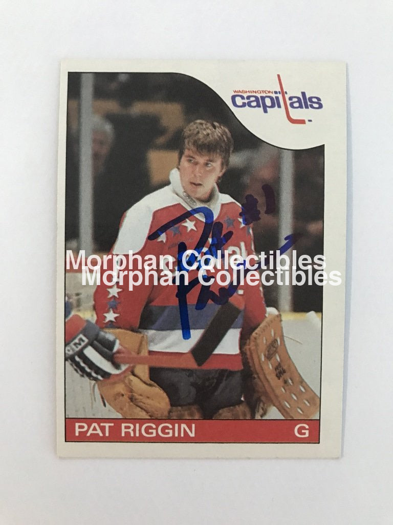 Pat Riggin - Opc And Topps Autographed Cards 1985/86 Card