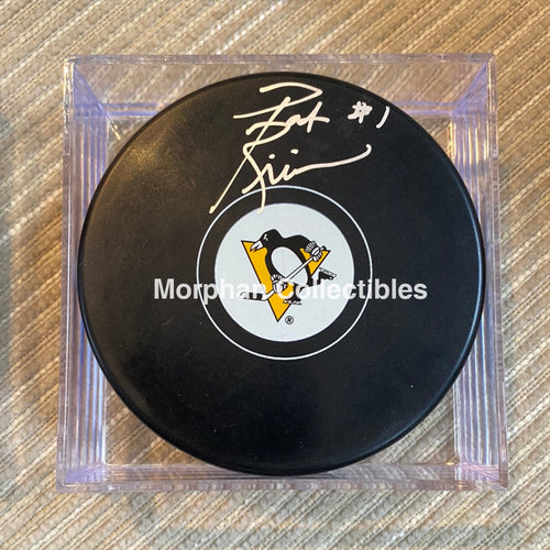 Pat Riggin- Autographed Pittsburg Penguins Puck