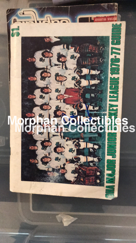 Pat Riggin- Autographed Programs Oha 1976-77 Guide Photo
