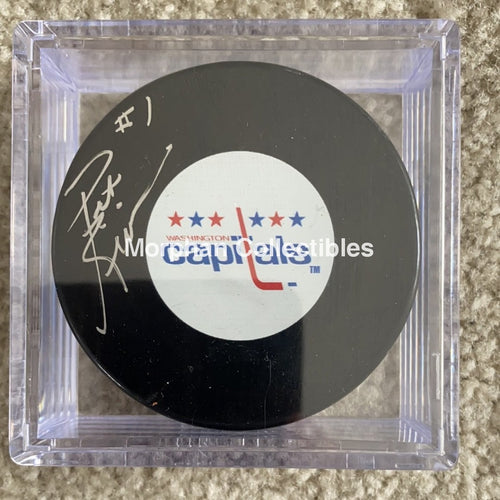 Pat Riggin- Autographed Washington Capitals Puck