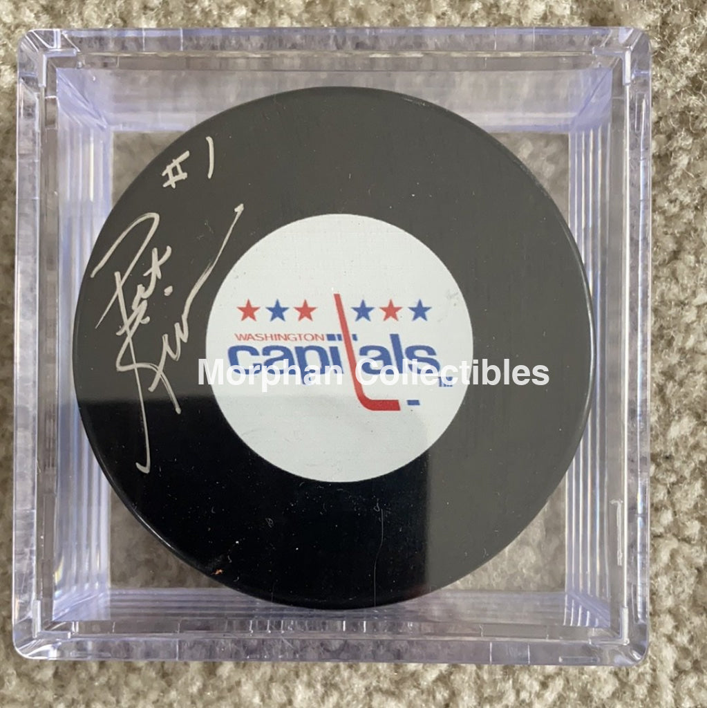 Pat Riggin- Autographed Washington Capitals Puck