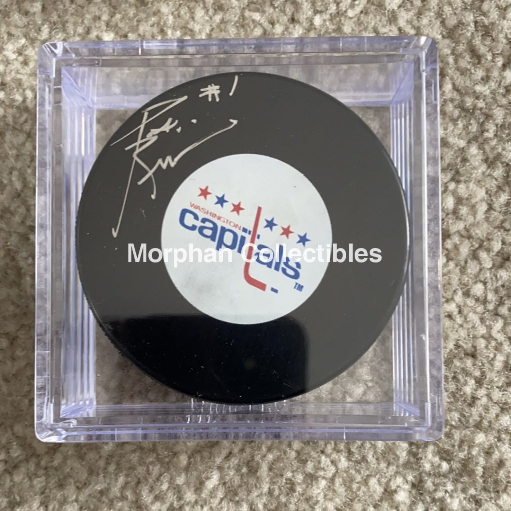 Pat Riggin- Autographed Washington Capitals Puck