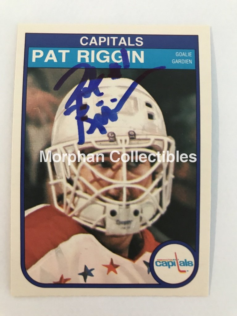 Pat Riggin - Opc And Topps Autographed Cards 1982/83 #1 Card