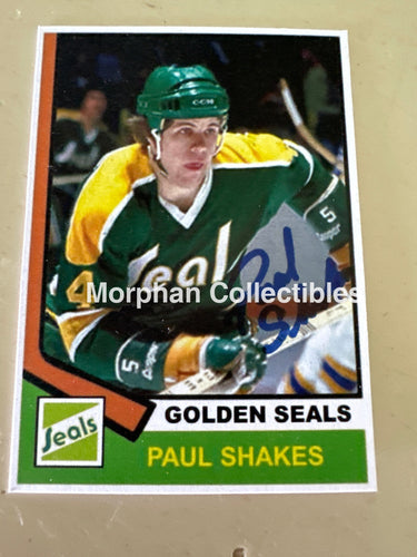 Paul Shakes - Autographed Card - Custom Card Card